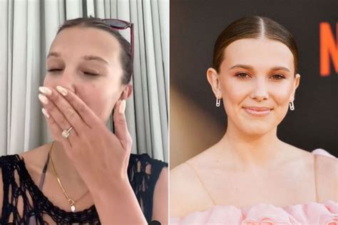Millie Bobby Brown Flashes Her Engagement Ring On Social Media