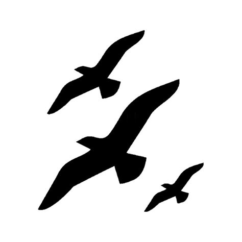 Flying Seagull Silhouette At Getdrawings Free Download