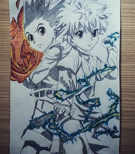 Gon And Killua By Me It Took Me Two Days To Draw It I Hope You Like It