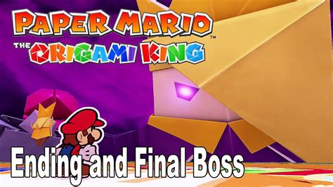 Paper Mario The Origami King Ending And Final Boss Hd 1080p Youtube