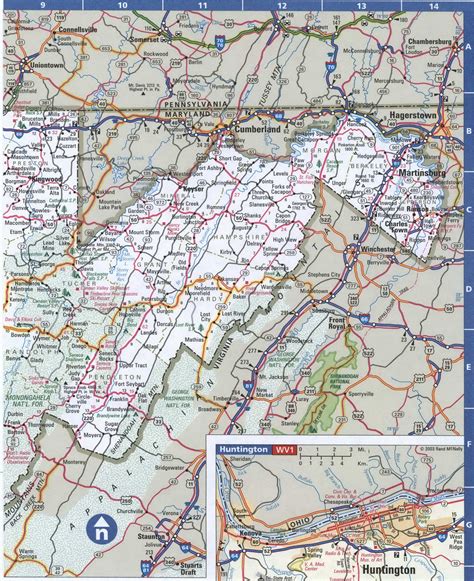 West Virginia Roads Mapshow State Map Of West Virginia Free Printable