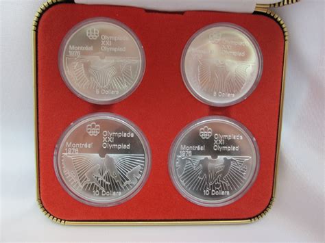 How Much Is Montreal Olympics Xxi Olympiad 4 Coin Uncirculated Set