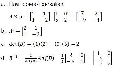 Contoh soal matriks jawaban +pembahasan. Soal Dan Jawaban Tentang Determinan Matriks - Kumpulan ...