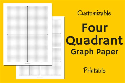 Four Quadrant Graph Paper Stem Sheets