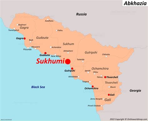 Sukhumi Map Abkhazia Detailed Maps Of Sukhumi