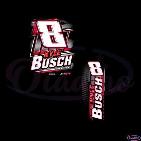 Kyle Busch 8 Nascar Automotive Racing Png Sublimation Designs