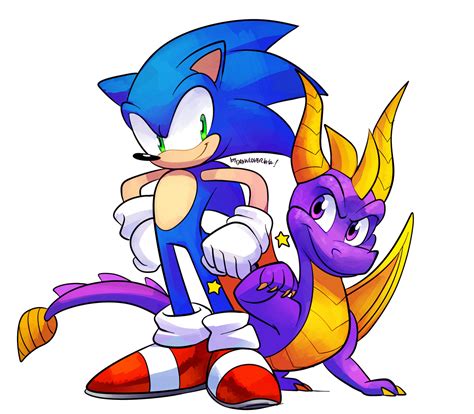 Sonic Spyro Sonic Character Design Animation Spyro The Dragon