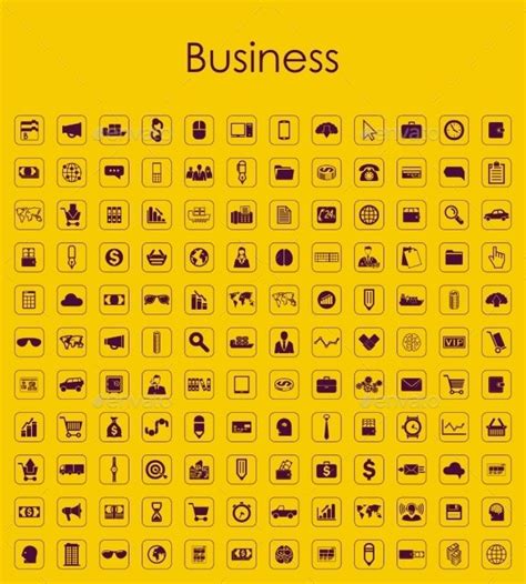 Set Of Business Icons By Palaudesign Graphicriver