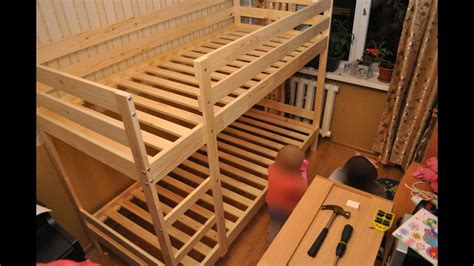 Сборка двухъярусной кровати Ikea Mydal Ikea Mydal Bunk Bed Assembly