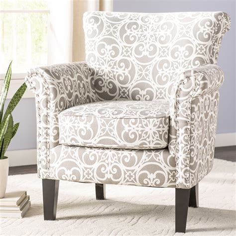 Top sellers most popular price low. Olson Accent Club Chair with Arms Upholstered Silver Nail Head & Reviews | Birch Lane
