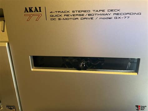 Akai Gx 77 Reel To Reel Tape Deck For Sale Or Trade Canuck Audio Mart
