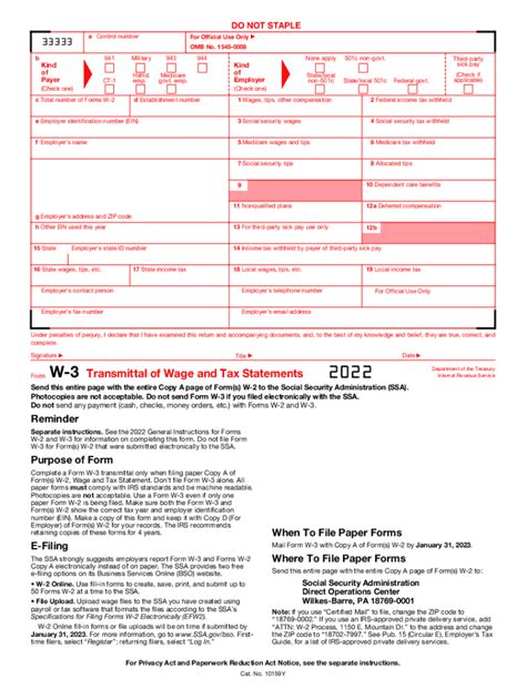 W 3 Form 2022 Fill Out And Sign Online Dochub
