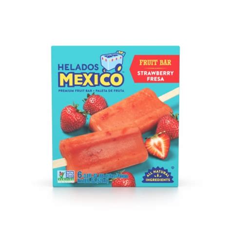 Helados Mexico Strawberry Fresa Paletas Fruit Bars 6 Ct Fred Meyer