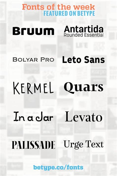 Fonts Of The Week Design Goodies Text Fonts