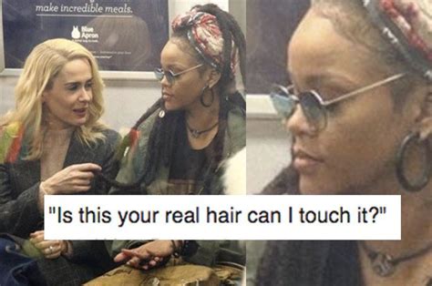Buzzfeed On Twitter This Meme Of Rihanna Having Her Faux Locs Touched