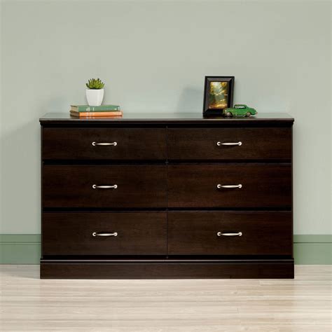Some people count sheep to help them sleep, others count the money they saved with my values on bedroom furniture including beds and headboards, dressers and chests. Sauder Parklane Contemporary 6-Drawer Dresser, Espresso ...