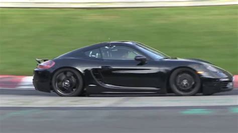 Porsche Cayman facelift spied testing on the Nürburgring sport cars video Best Sport CARS