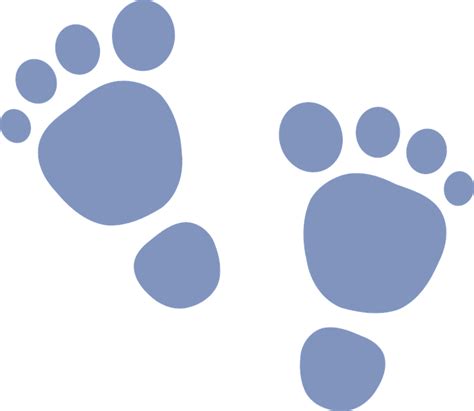 Free Vector Graphic Footprint Baby Blue Boy Feet Free Image On