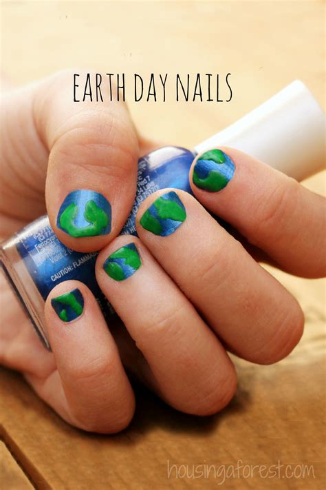 Earth Day Nails | Housing a Forest