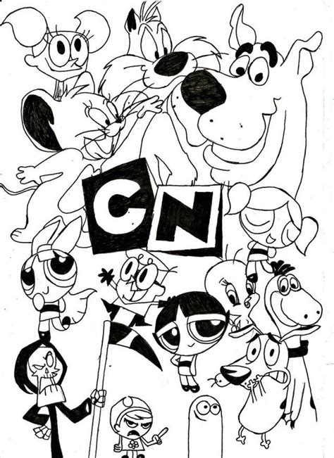 Popular Cartoon Pages Coloring Pages