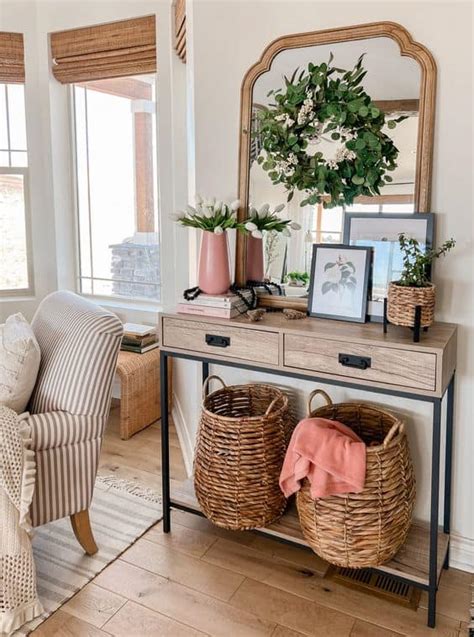 14 Cheerful Spring Home Entryway Ideas Lady Decluttered