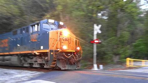 Csx Mixed Freight Train Over New Grade Crossing Youtube