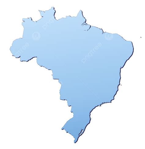 Brazil Map Abstract Shading Map Png Transparent Image And Clipart
