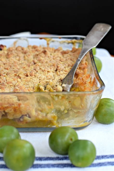 Greengage Plum Crumble West Of The Loop