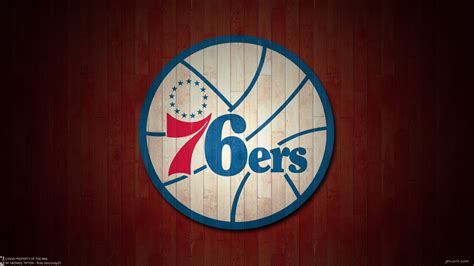 76ers in blue and red on a modernized basketball, 13 blue stars above the 7. 76ers wallpaper | 1920x1080 | #5449