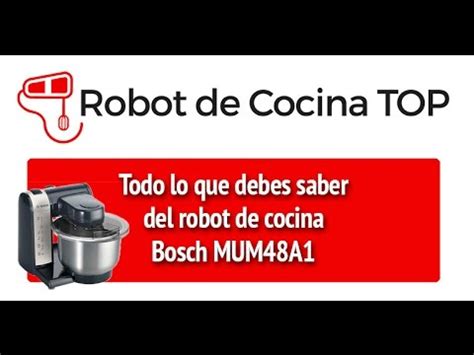 Bate, mezcla, pica, amasa… la ayuda que necesitas para tu cocina casera. Robot de cocina Bosch MUM48A1: Lo que debes saber - YouTube
