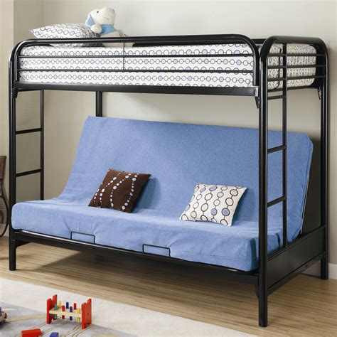 Discount prices and promotional sale on all beds. Fordham Twin Over Full Futon Metal Bunk Bed Lowest price ...