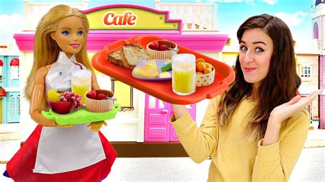 Cómo Hacer Una Cafetería Para Barbie Juegos De Cocina Con Barbie