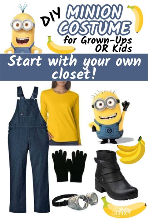 Diy Minion Costume For Grown Ups But Works For Kids Too Thrifty Jinxy