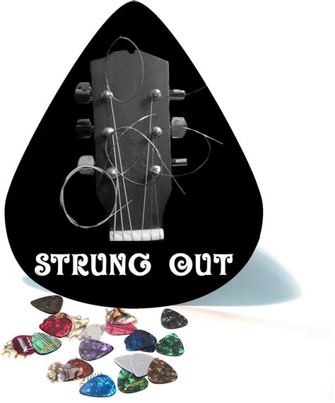 Strung Out Giant Guitar Pick Wall Art Musical Instruments