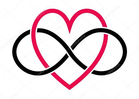 Heart And Infinity Signs — Stock Vector © Scrapster 139864388