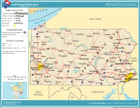 United States Geography For Kids Pennsylvania