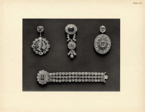 Fersmans Catalog Diamond Brooches And A Bracelet With Portraits From