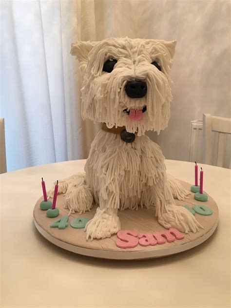 Because dogs should have their cake and eat it too. Westie Dog Cake - CakeCentral.com
