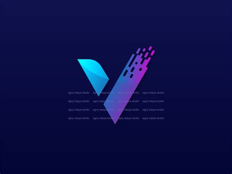Letter V Logo By Agnyhasyastudio On Dribbble