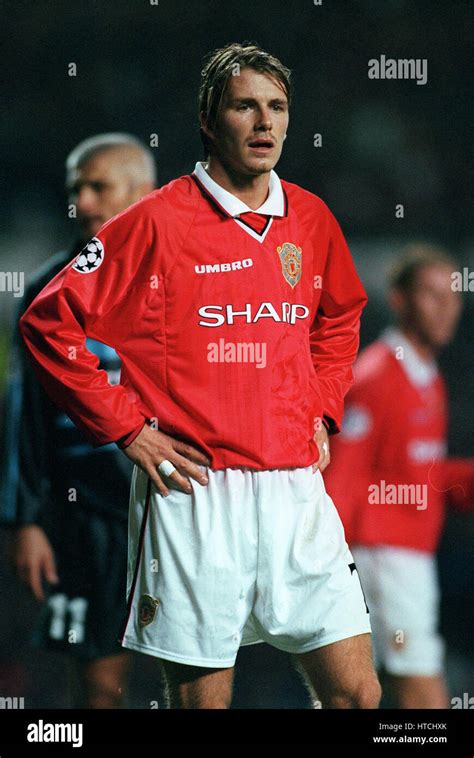 David Beckham Manchester United Fc 29 September 1999 Stock Photo