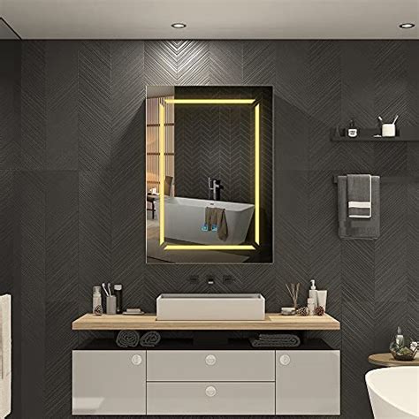 Quavikey® Bathroom Mirror Cabinet With Led Lights And Shaver Socket