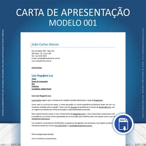 Carta De Apresentação Emprego Dissertação January 2020 Serviço