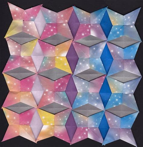 Origami Quilt Based On Star Pattern In Tomoko Fuses Book Origami