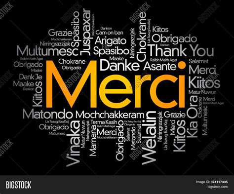 Merci Thank You Image And Photo Free Trial Bigstock