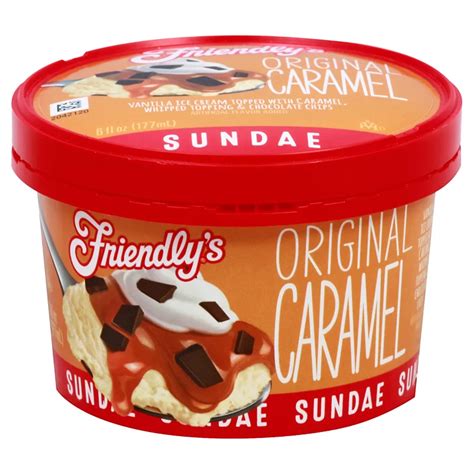 Friendlys Original Caramel Sundae Ice Cream Shop Ice Cream At H E B