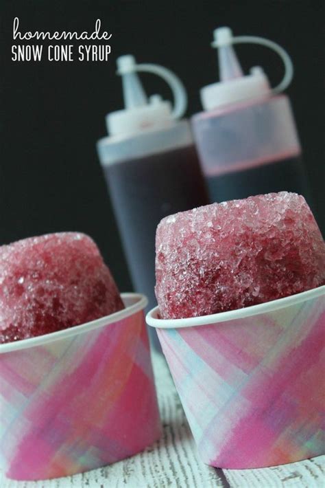 Homemade Snow Cone Syrup Recipe Perfect For Summertime Kids Summer