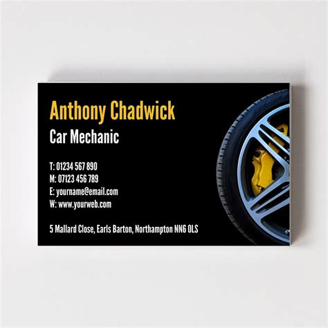 Then you'll need automotive business cards. Mechanic Templated Business Card 2 - Able Labels