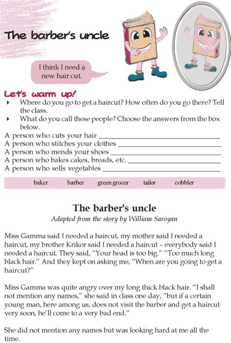 Grade 5 Reading Lesson 25 Short Stories The Barbers Uncle Reading