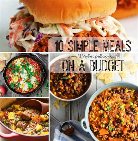10 Simple Meals On A Budget Fill My Recipe Book