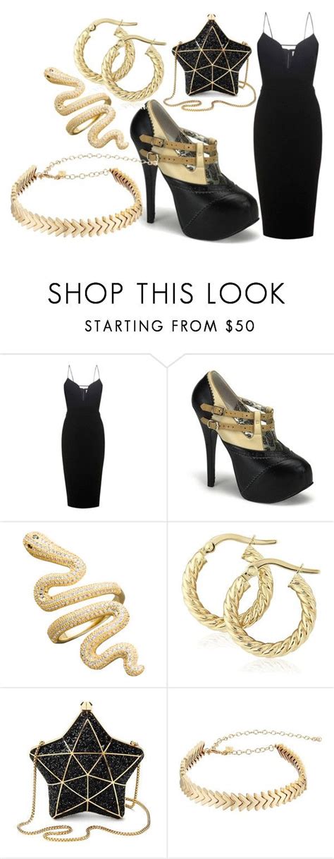 Black And Gold By Elli Jane Xox Liked On Polyvore Featuring Victoria Beckham Aspinal Of